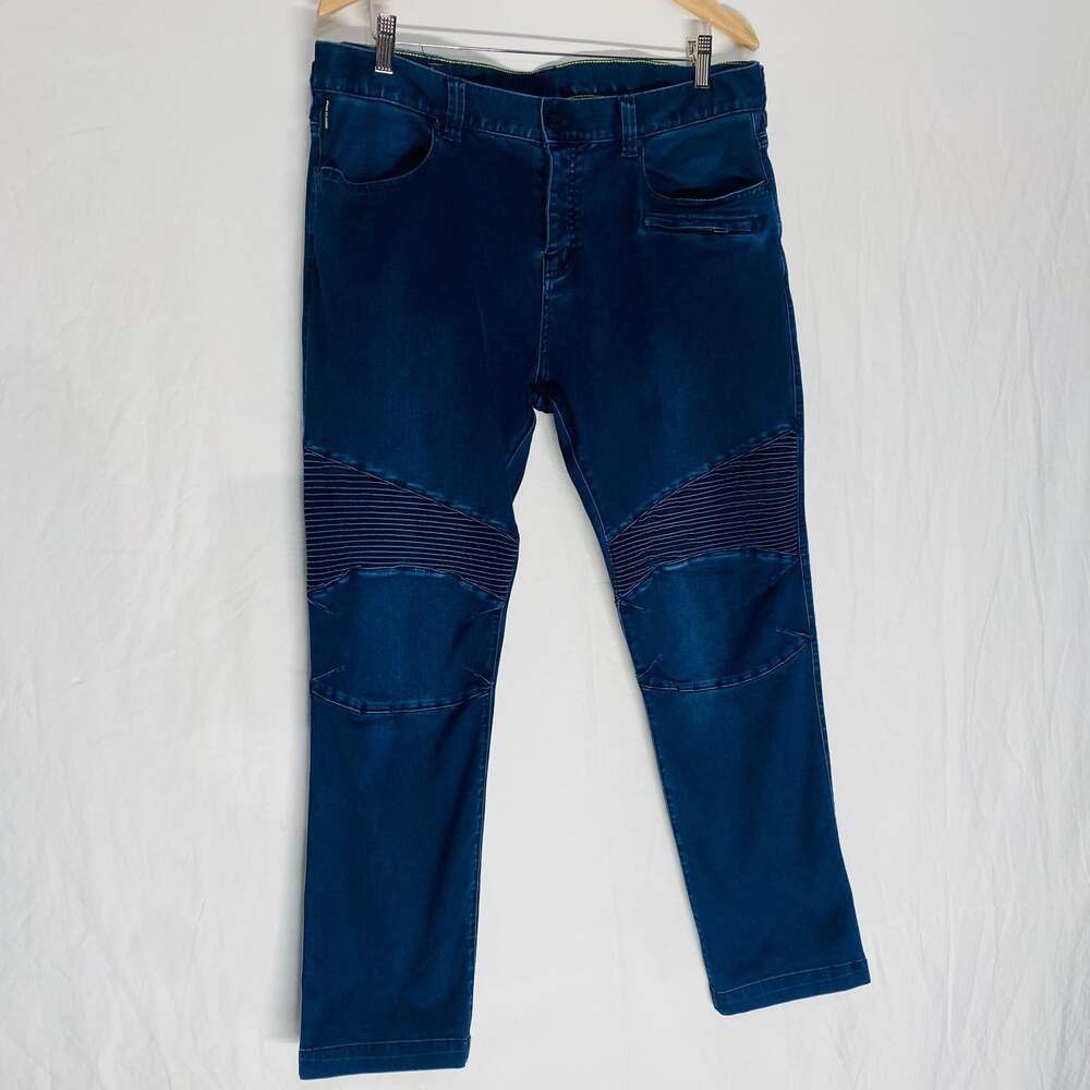 A/X Armani Exchange Moto Biker Slim Fit Button Fly Jeans Men's, size 36
